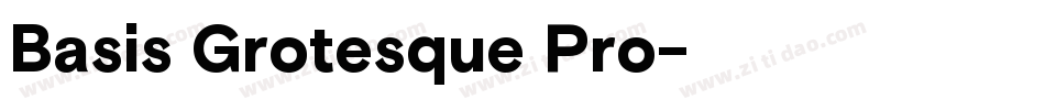 Basis Grotesque Pro字体转换